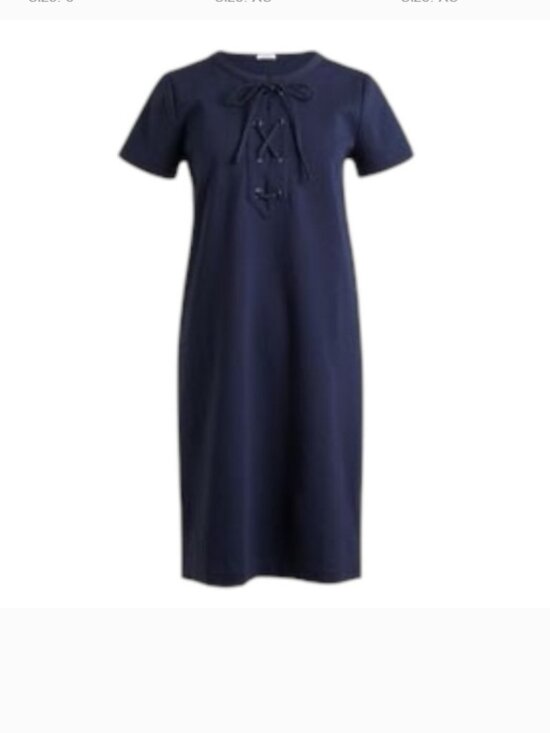 J. Crew Dresses & Skirts - J. Crew Navy Lace-Up Short Sleeve Mini Dress Size Small